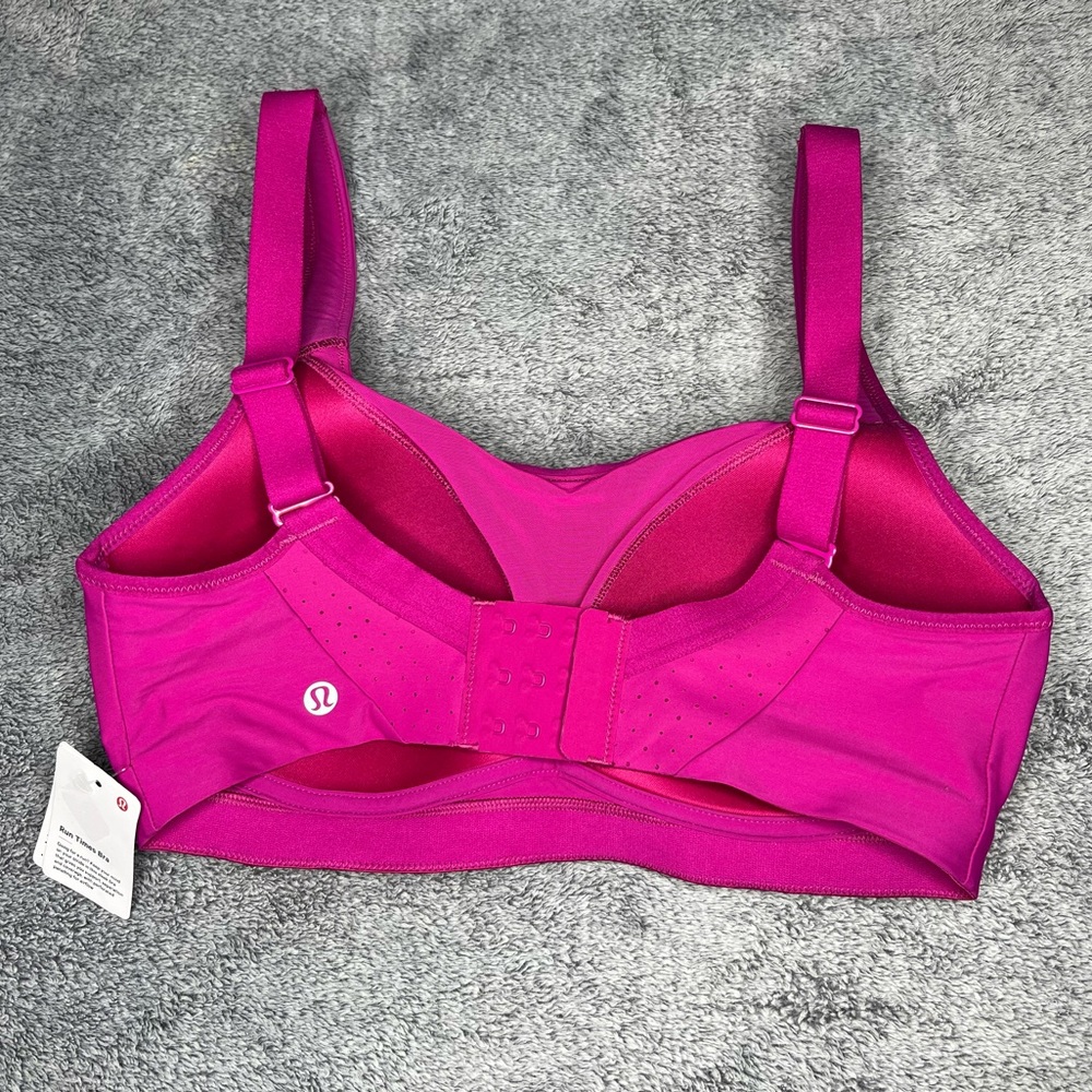 Lululemon Run Times Bra Ripened Raspberry (RIPR) Size 38DD NWT *Adjustable* - Picture 9 of 16